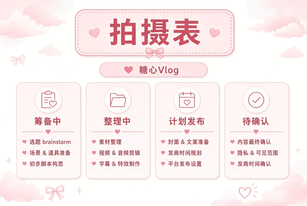排期:只说真实状态,不替未来写死日期